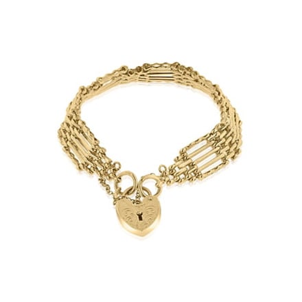 9ct Gold gate bracelet