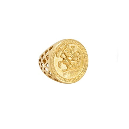 Gold Sovereign Ring