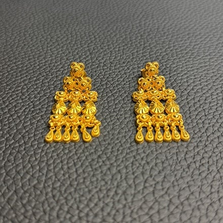 22ct chandbali Jhumka earrings