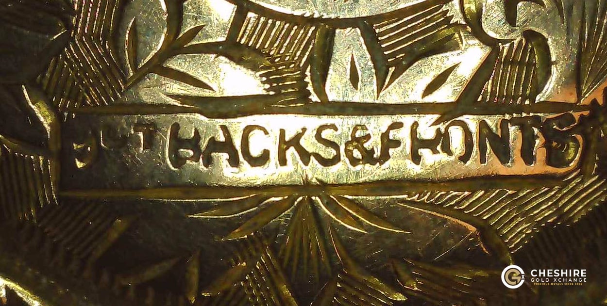9ct gold back & front hallmark